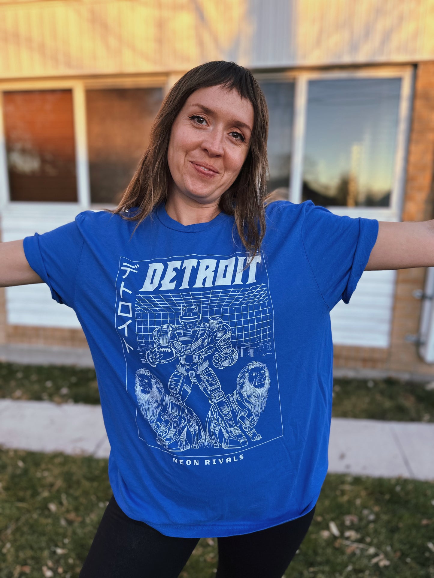 Detroit Football - Classic T-Shirt - Blue