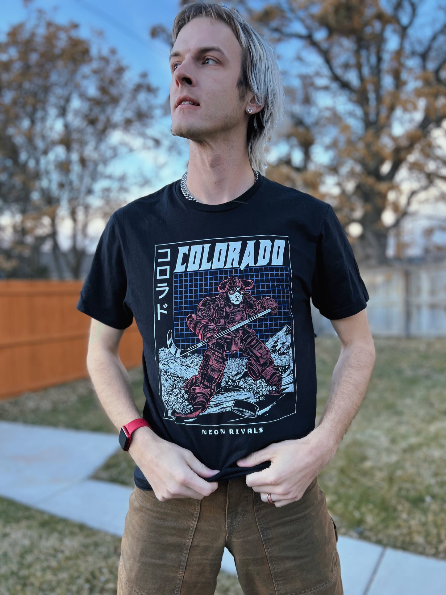 Colorado Hockey - Classic T-Shirt - Dark Mode