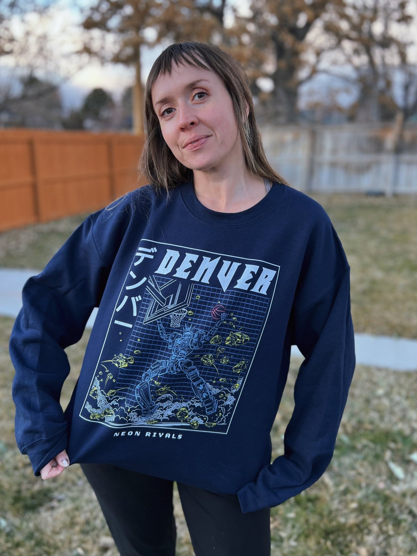 Denver Basketball - Crewneck Sweatshirt - Dark Mode