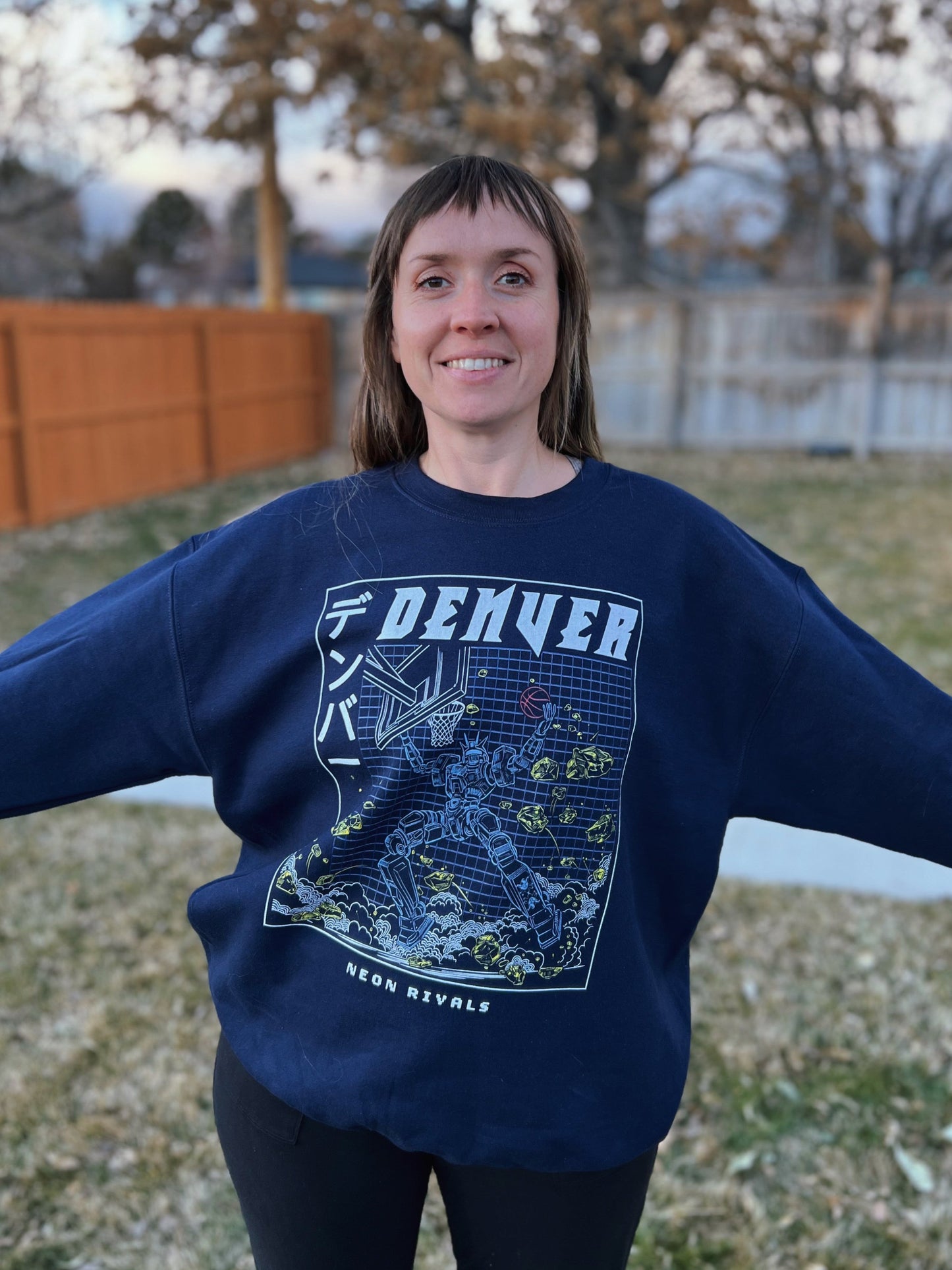 Denver Basketball - Crewneck Sweatshirt - Dark Mode