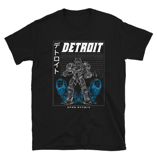 Detroit Football - Classic T-Shirt - Dark Mode